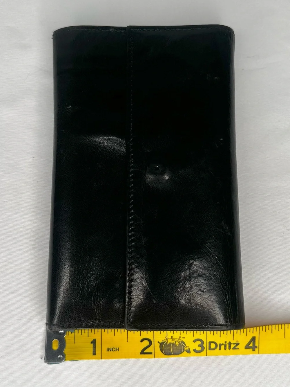 Neiman Marcus Vintage Black Butter Soft Leather Trifold Wallet